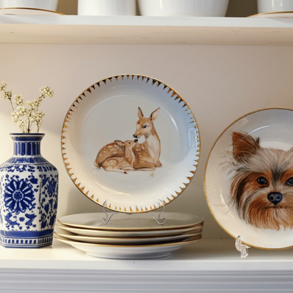 Elegant porcelain pieces and artistic ceramics