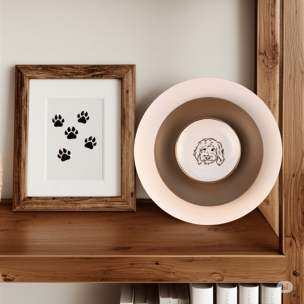 Sacred art inspired porcelain pieces