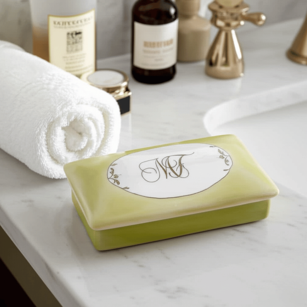 Personalized monogram porcelain