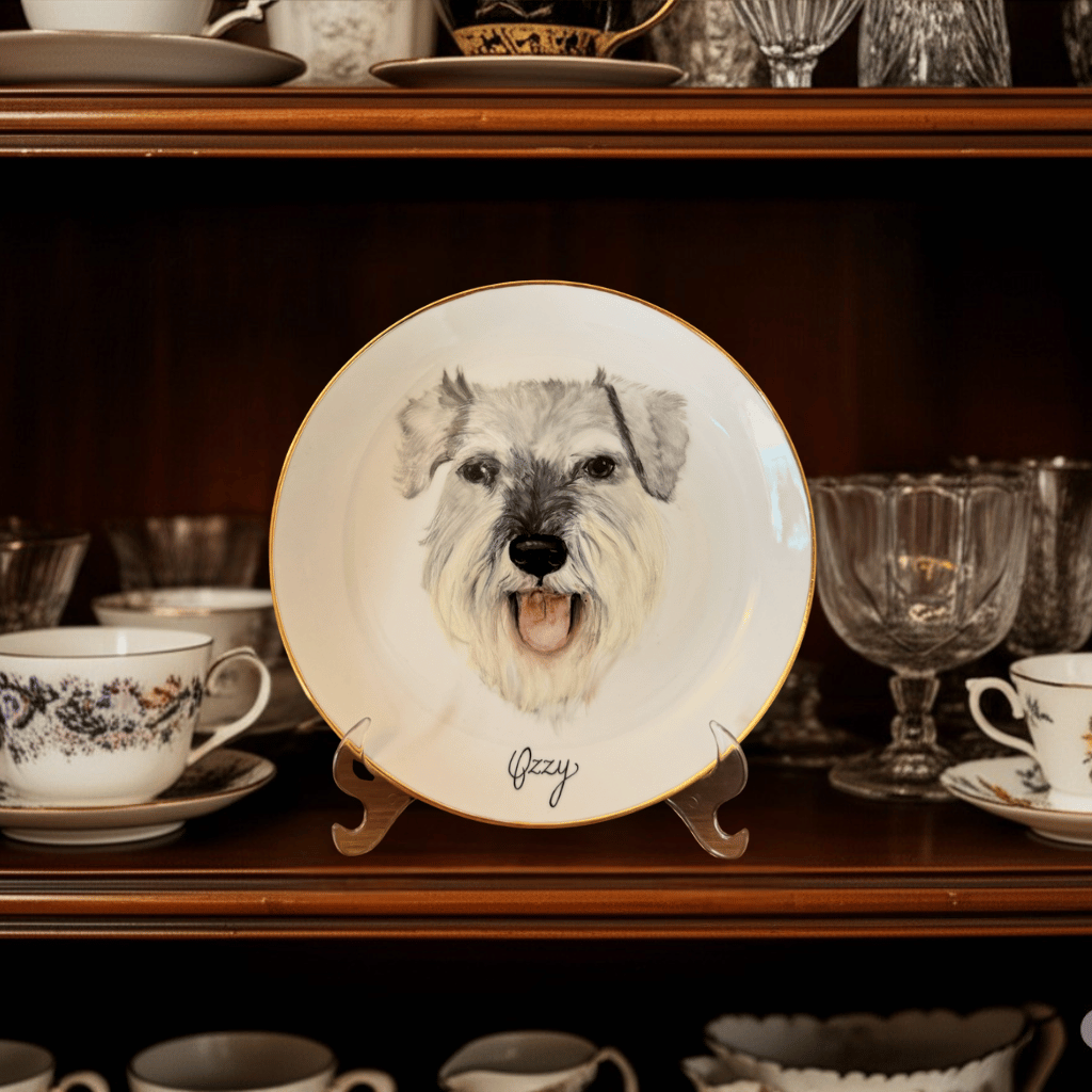 Delicate floral patterns on porcelain